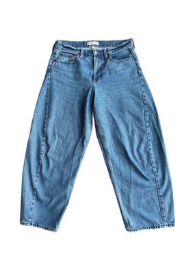 Abercrombie & Fitch Barrel Jeans Size 29 Mid Rise Curve Love Denim